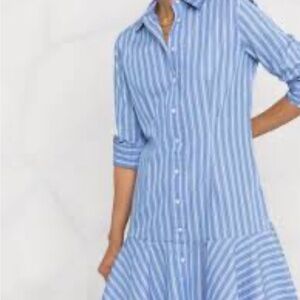 Ralph Lauren sz 2 blue Striped Shirt Dress